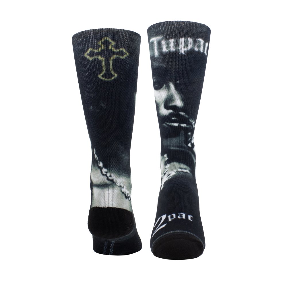 Tupac - Smoke Sokken - Zwart